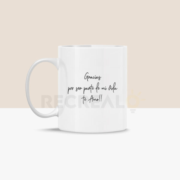 Frase personalizada para el amor de tu vida. Tazas personalizadas en Cusco