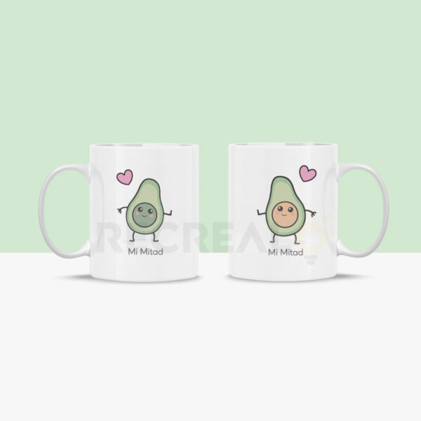 Tazas hermosas y personalizadas para pareja. Taza de paltitas en Cusco