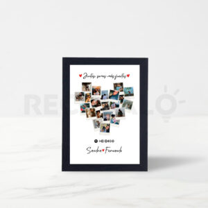 Collage de fotos en forma de corazon. Personaliza tu cuadro en Cusco